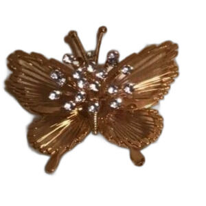 Vintage Gold Tone Butterfly Brooch/Pin